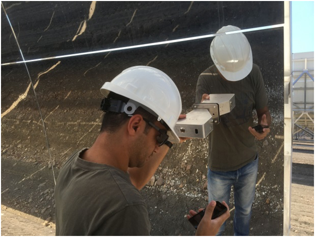 Blog #11 – Mobile device for soiling and cleanliness measurements at solar thermal power plants, developed at Fraunhofer ISE